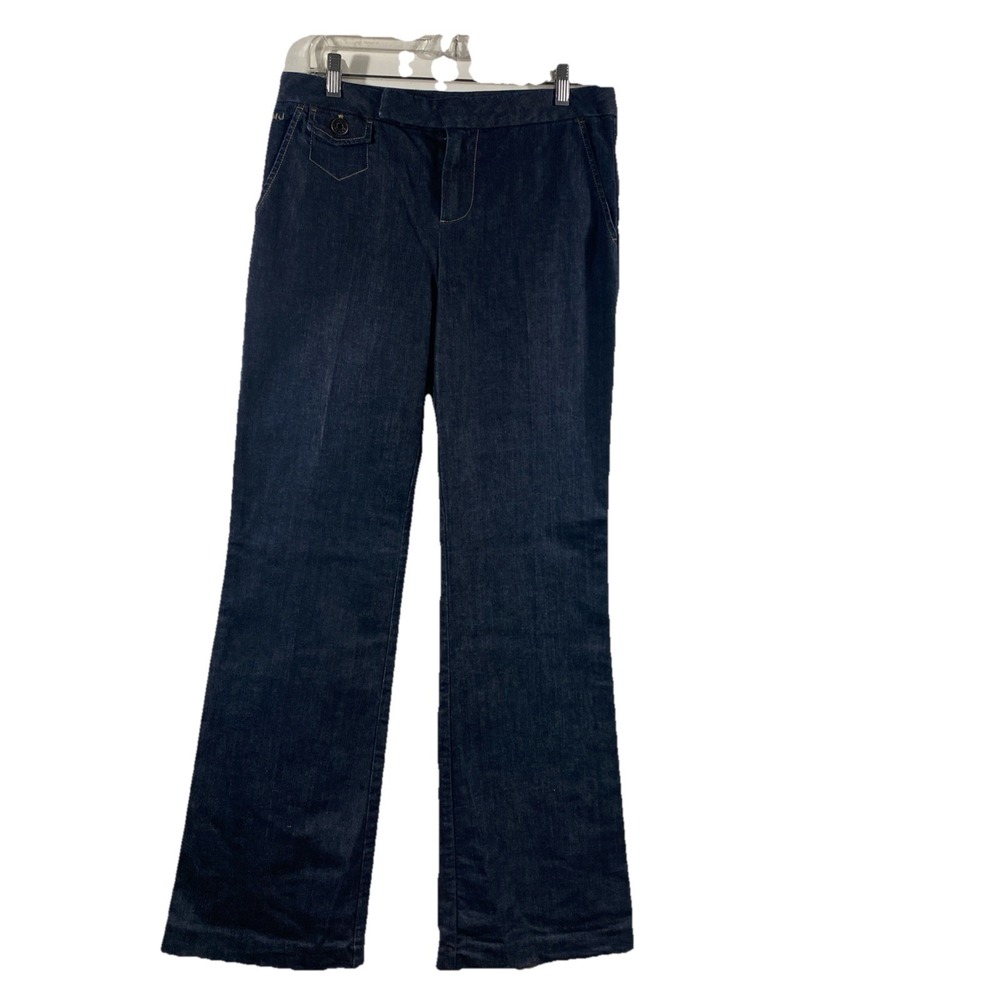 Marc Jacob's Jeans Size 4 Dark Blue‎ Flare Dry Clean Only Women's
